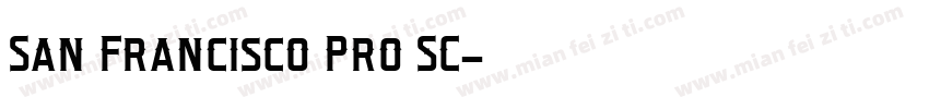 San Francisco Pro SC字体转换